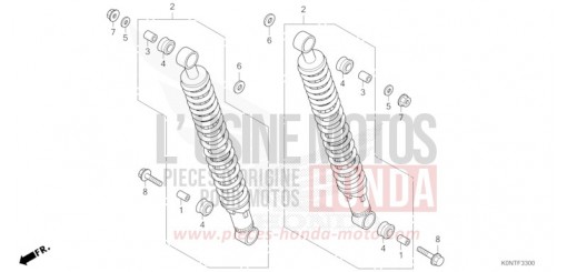COUSSIN ARRIERE CBF125MEFT de 2026